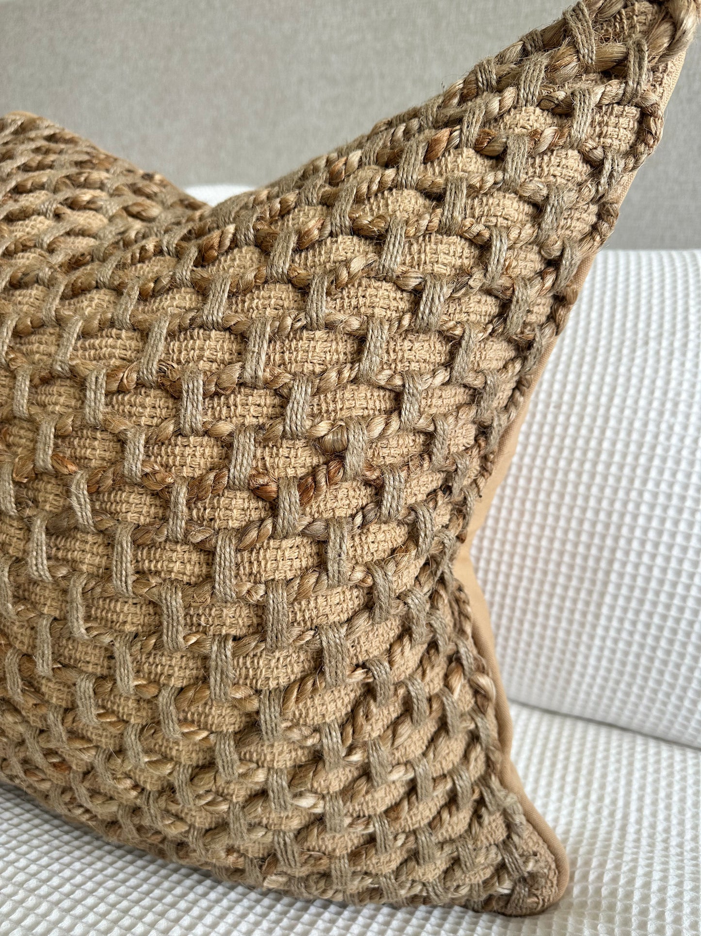 Tanah Braided Jute Pillow Cover