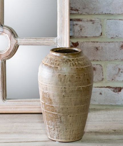 Milky Beige Ceramic Vase