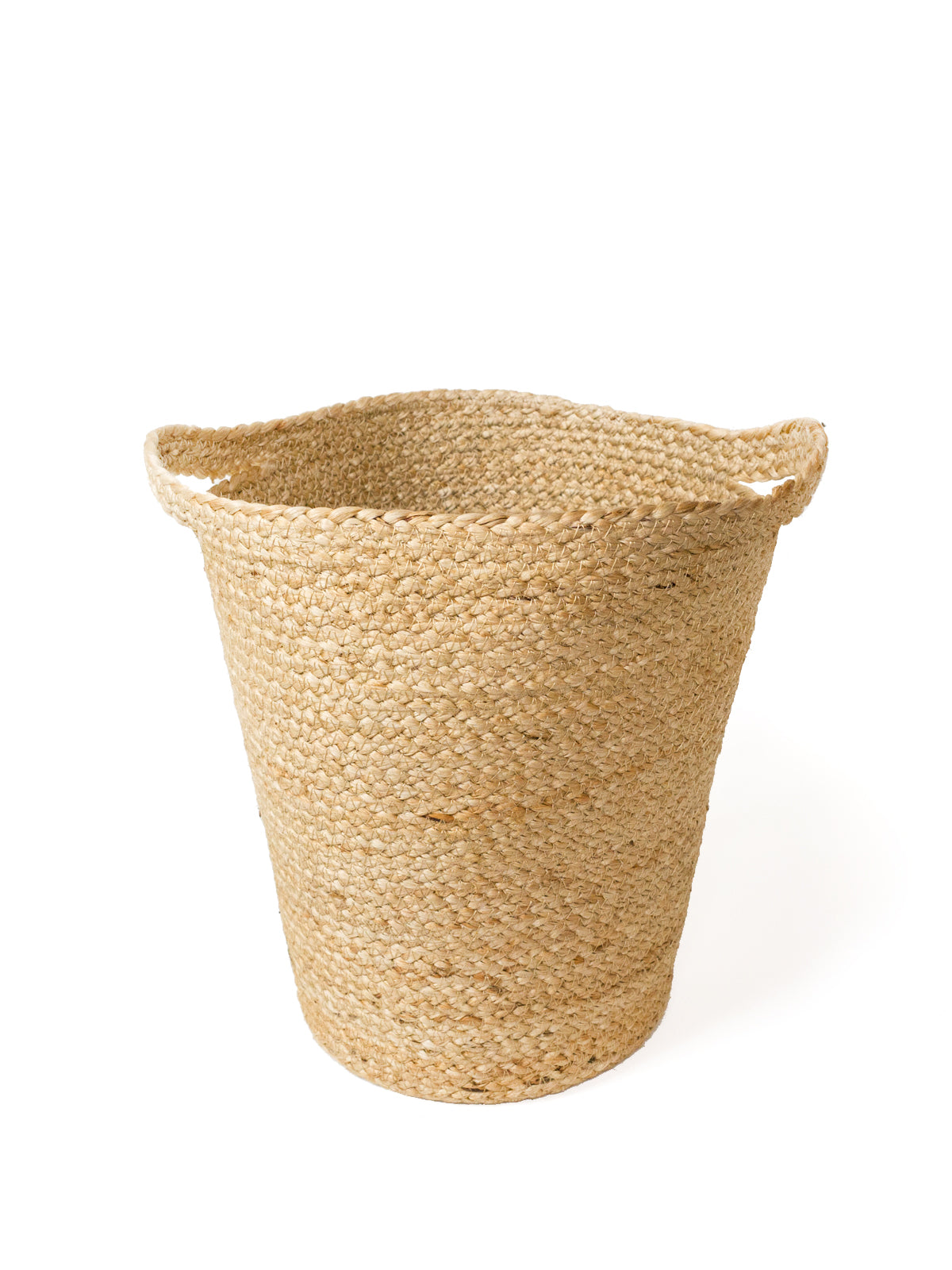 Kata Jute Basket with Slit Handle | Handwoven Natural Storage