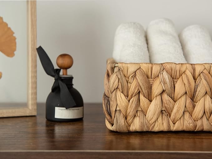 Water Hyacinth Storage Baskets | Set of 2 Small
