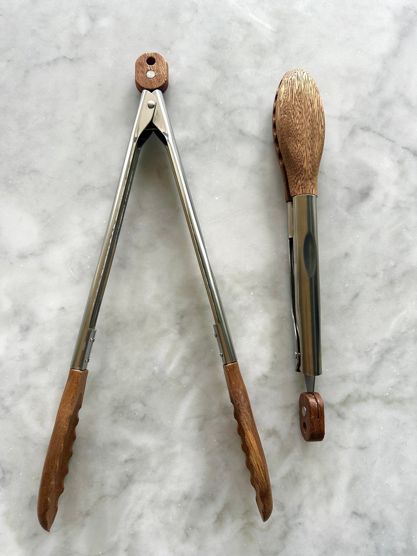 Carmel Acacia Wood Kitchen Tongs — Set of 2