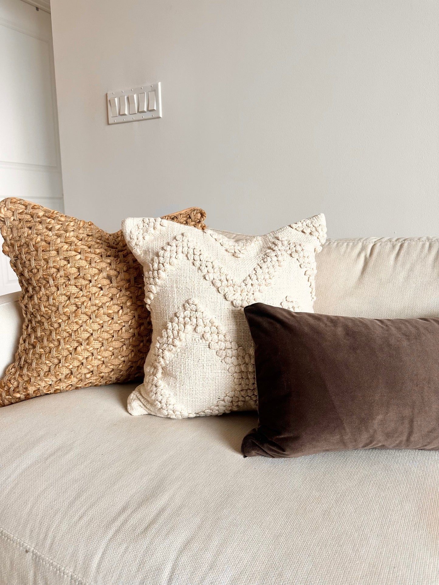 Hardin Velvet Lumbar Pillow Cover — Chocolate