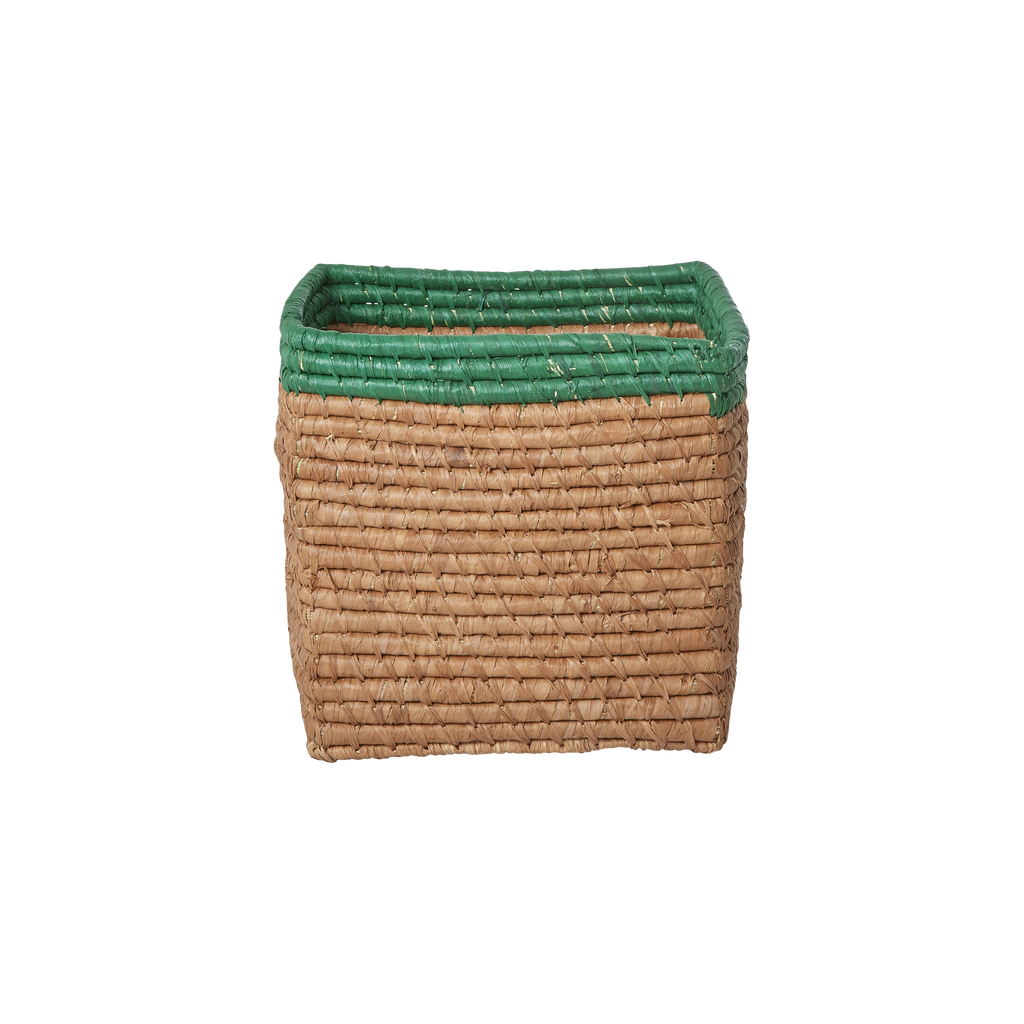 Handmade Raffia Storage Basket — Natural Tea