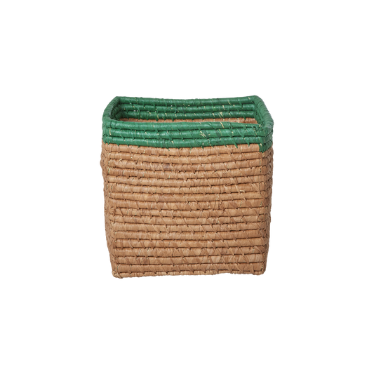Handmade Raffia Storage Basket — Natural Tea