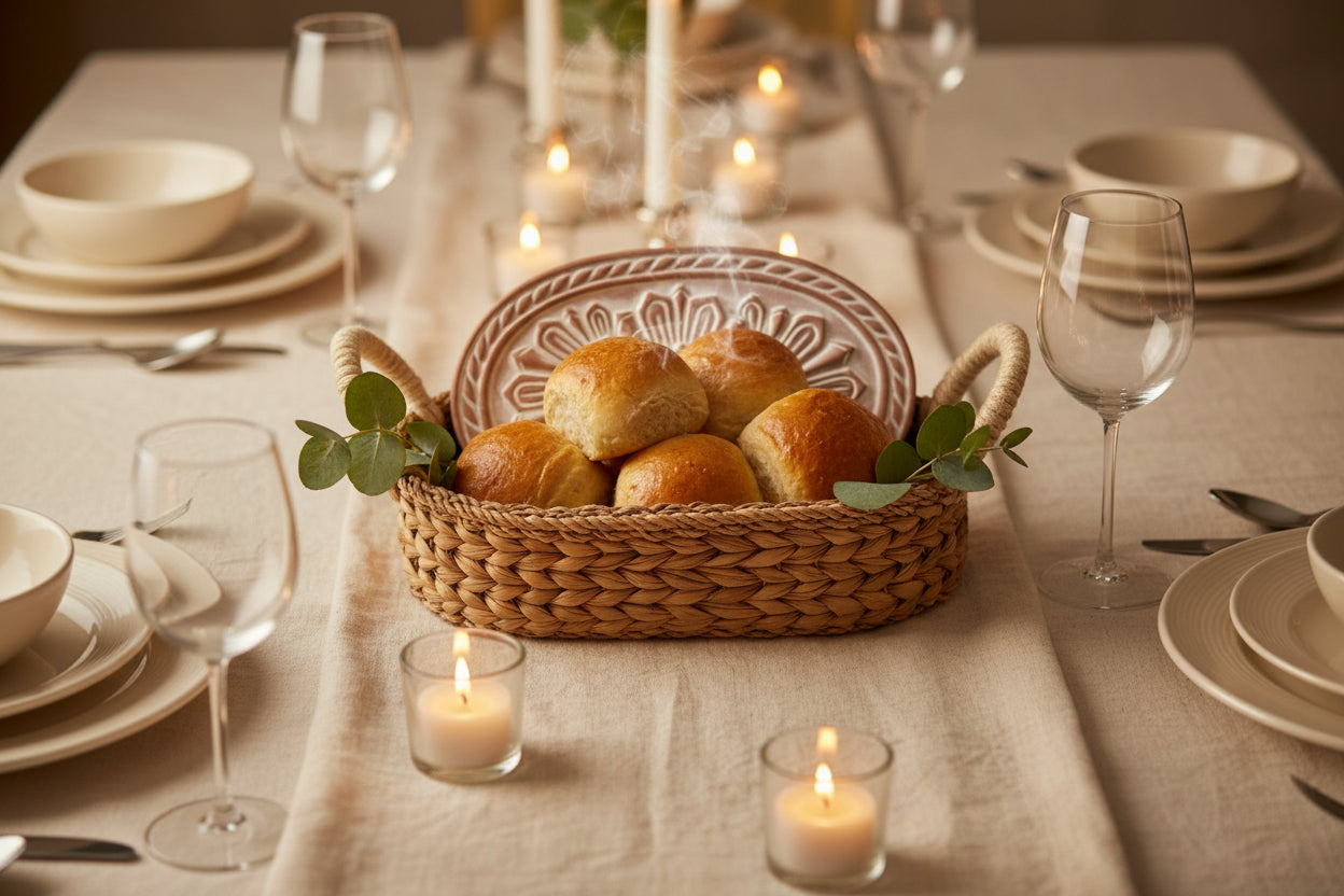 Terracotta Bread Warmer Set