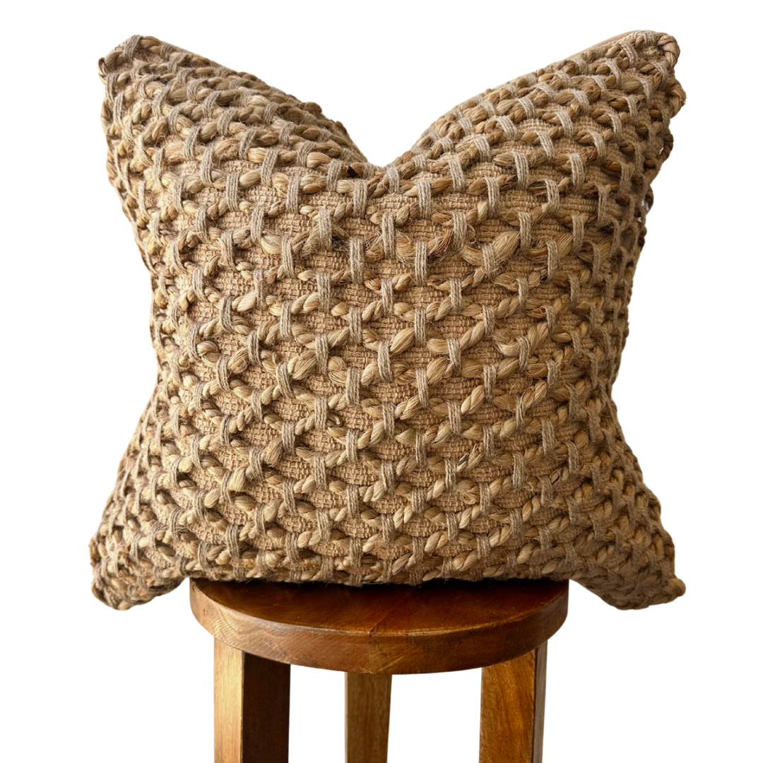 Tanah Braided Jute Pillow Cover