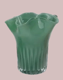 Fluted Glass Vase