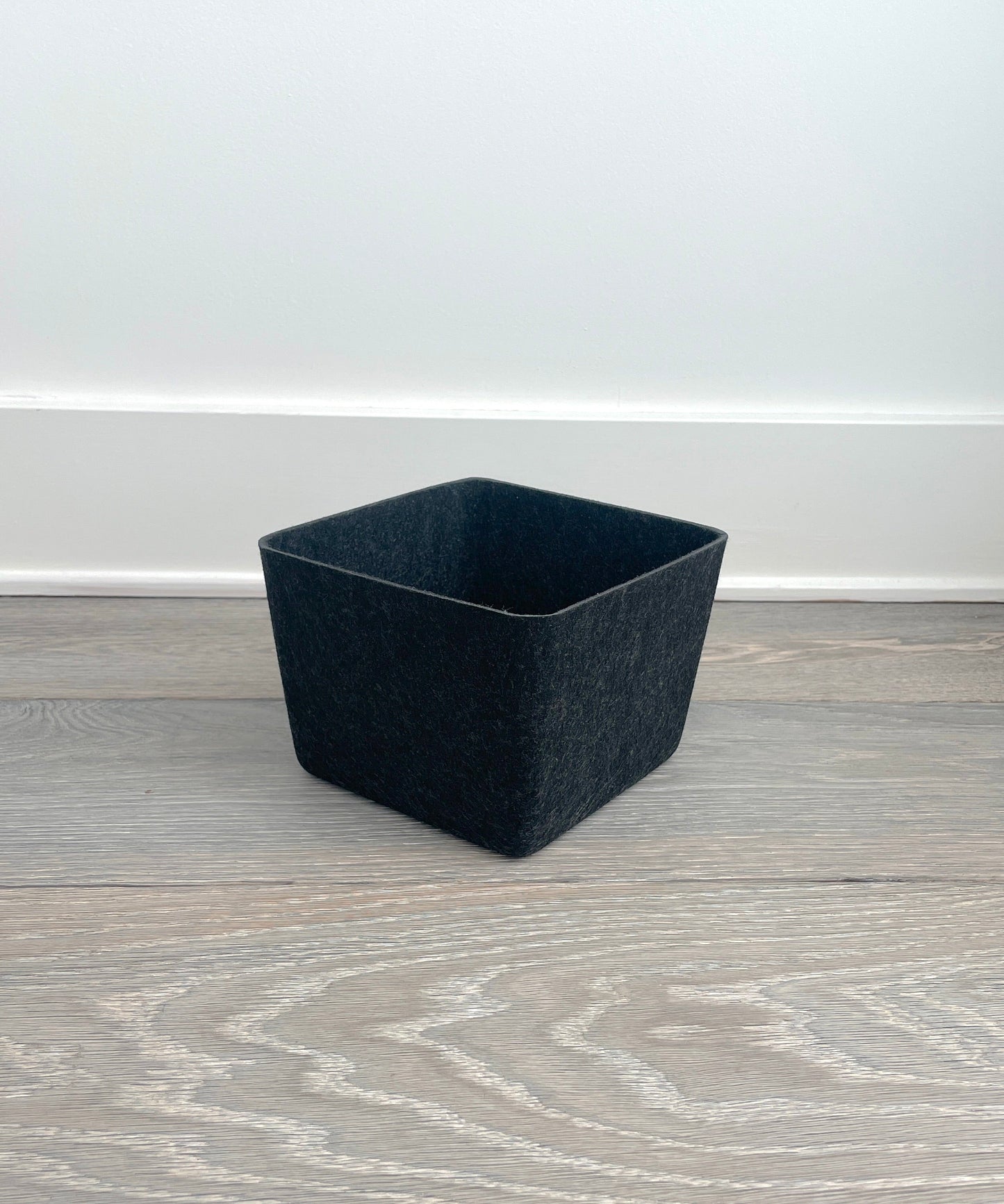 Sculpted Petite Storage Bin Set (3-Pack) – Minimal Felt Organizer