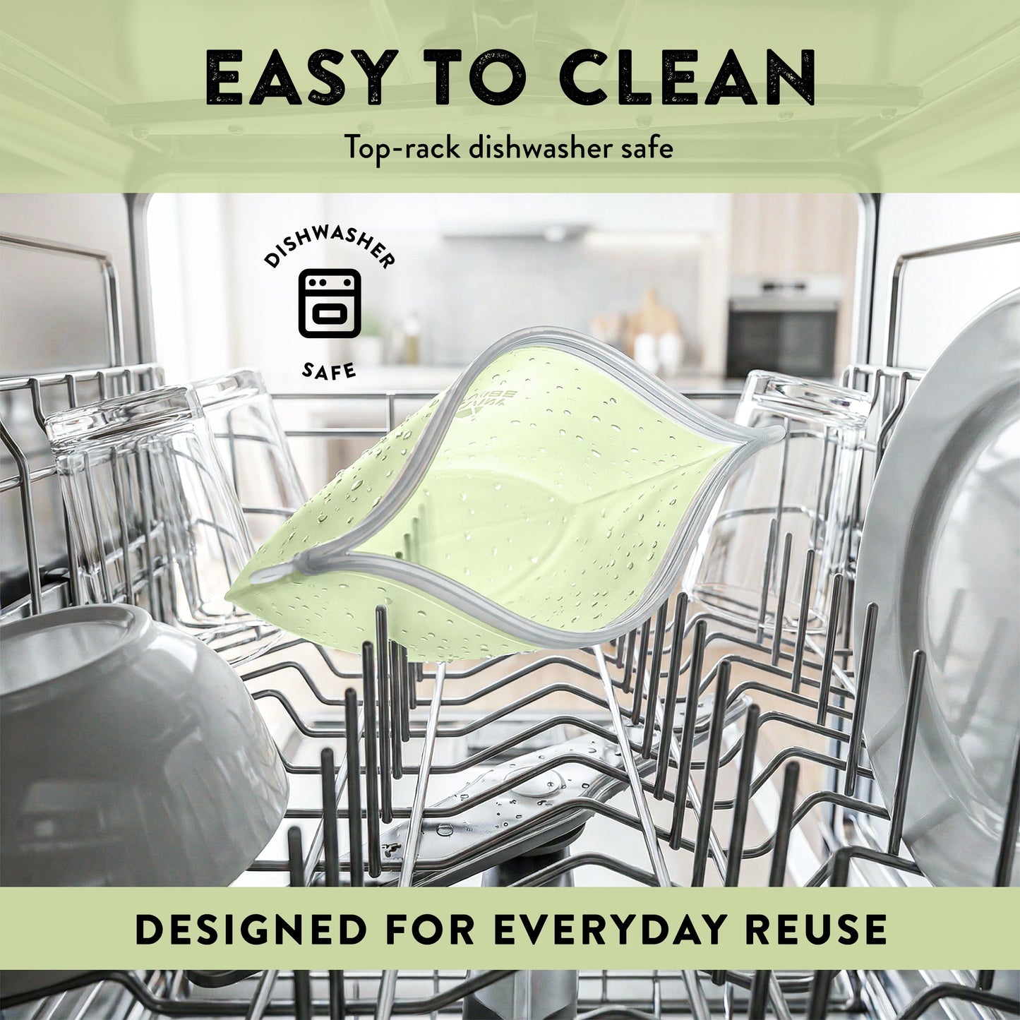 Reusable Silicone Food Storage Bags | Set of 4 (4 Sizes)