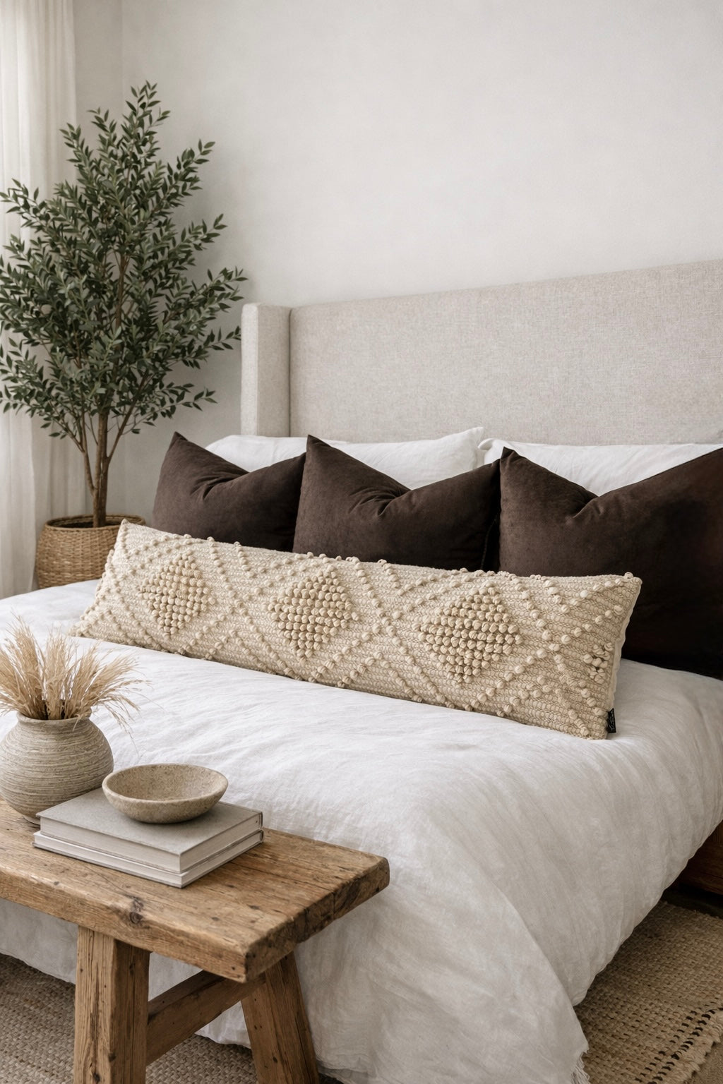 Hardin Velvet Pillow Cover — Chocolate