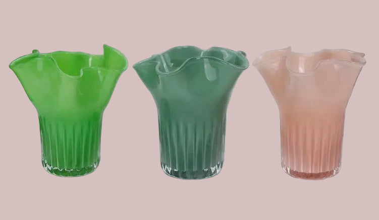 Fluted Glass Vase
