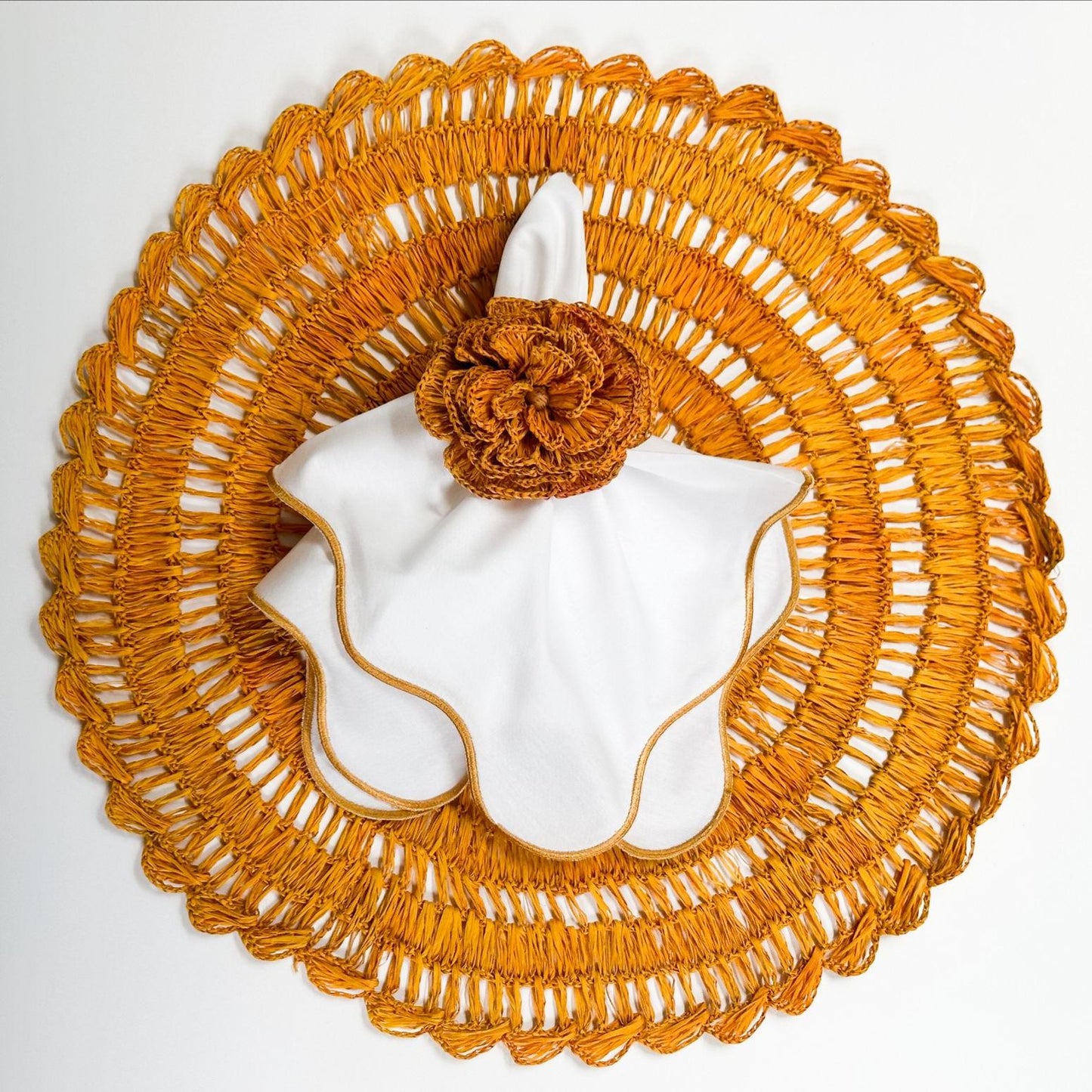 Wave Trim Cotton Napkin