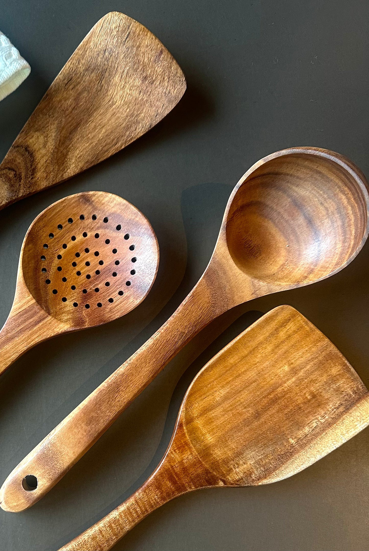 Nosara Teak Wood Kitchen Utensil Set — 4 Piece