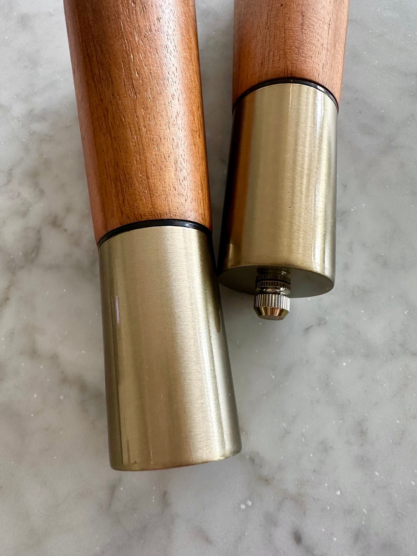 Portofino Acacia Wood Salt & Pepper Grinder Set