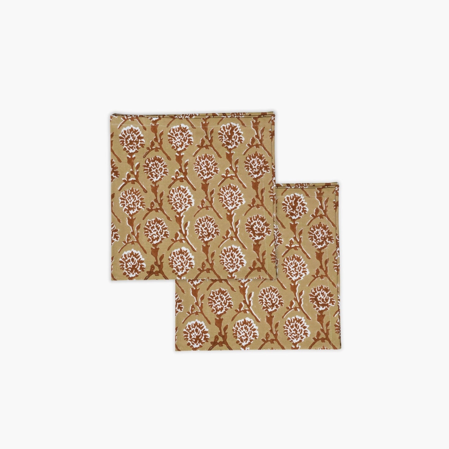 Nikhar Linen Napkins — Chai Brown, Set of 2