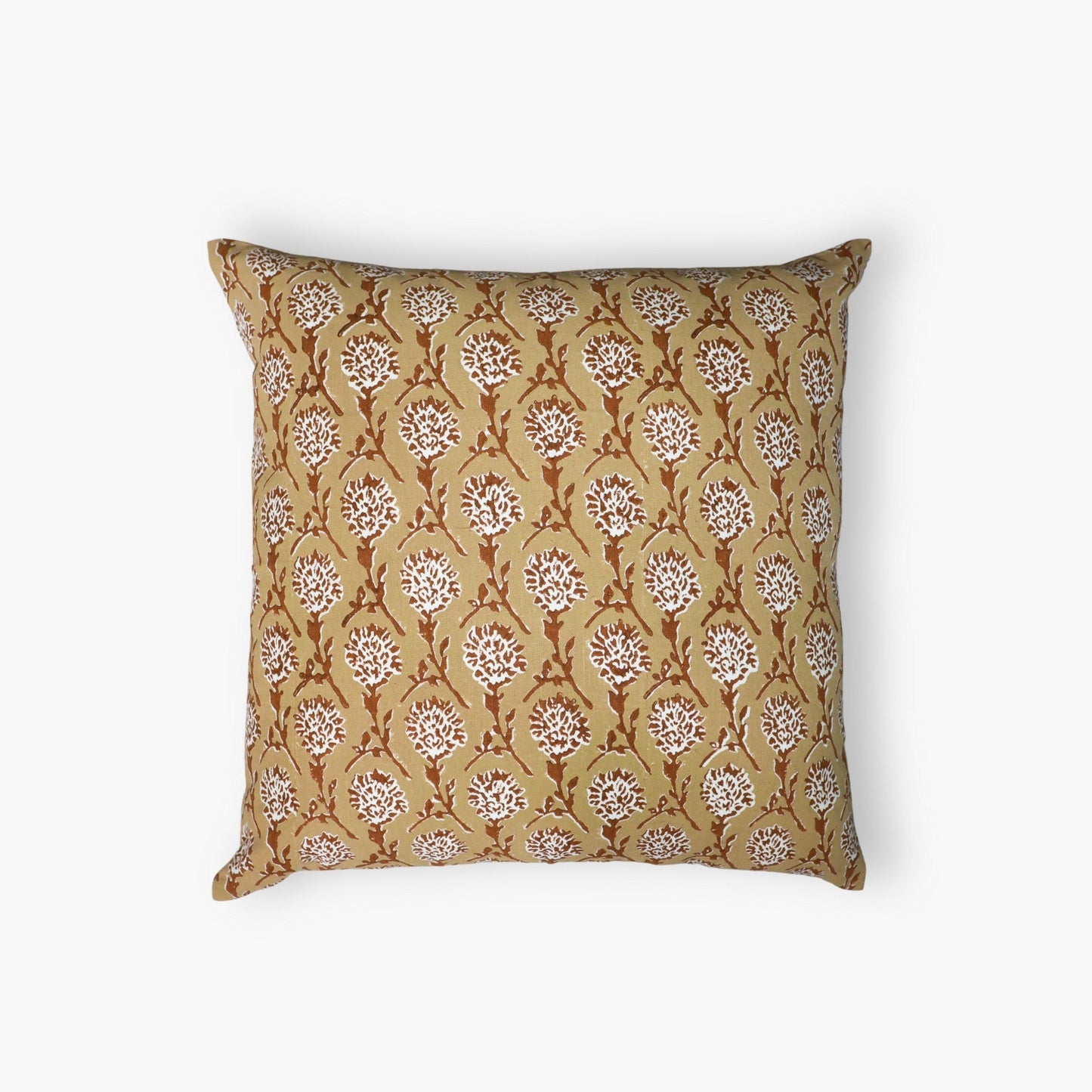 Nikhar Linen Throw Pillow Cover — Chai Brown