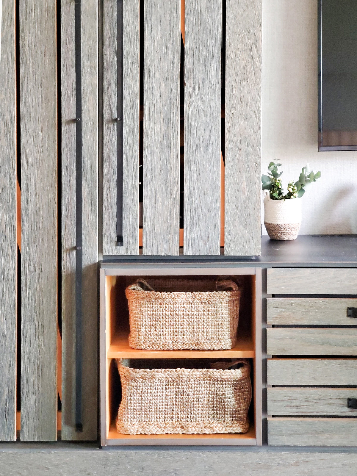 Bono Rectangular Jute Storage Basket | Handwoven Braided Jute