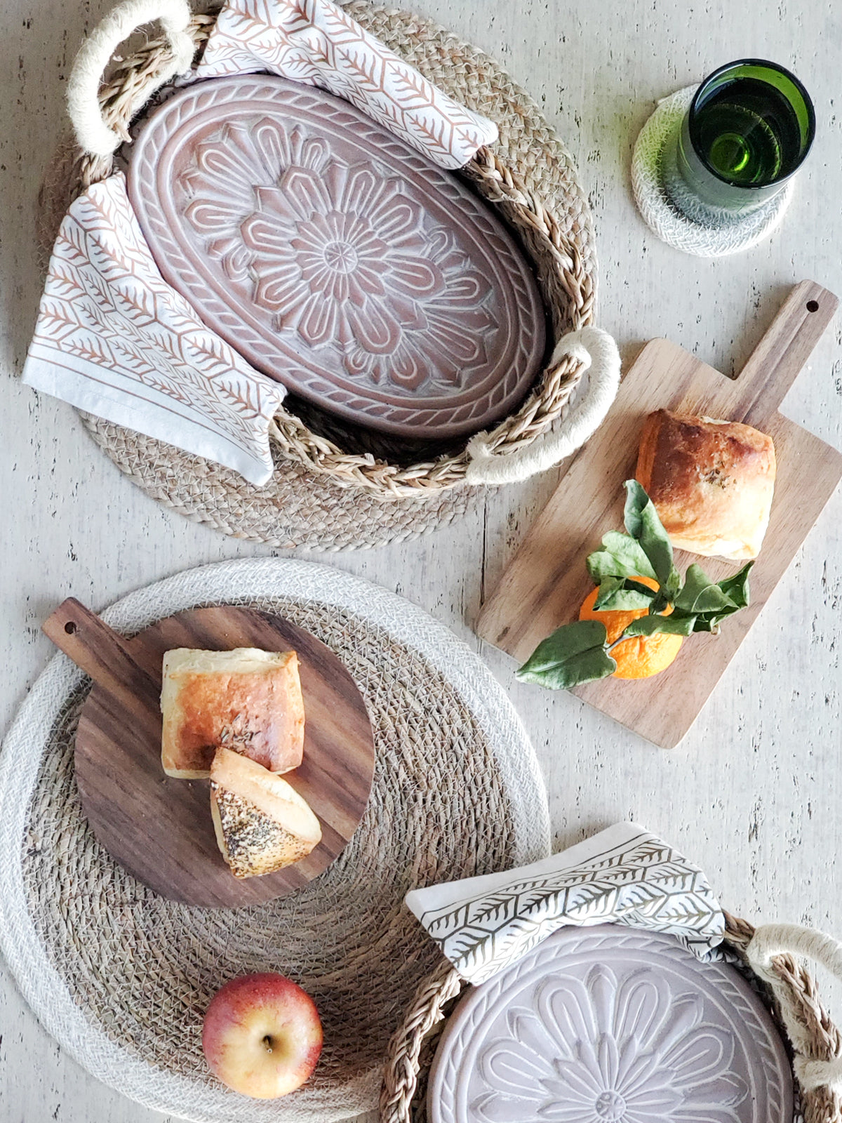 Terracotta Bread Warmer Set