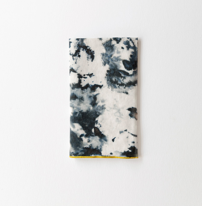 Grey Marble Linen Dinner Napkin