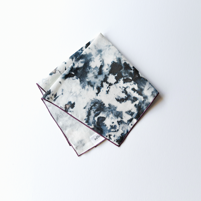 Grey Marble Linen Dinner Napkin
