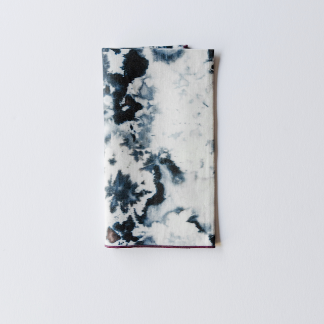 Grey Marble Linen Dinner Napkin