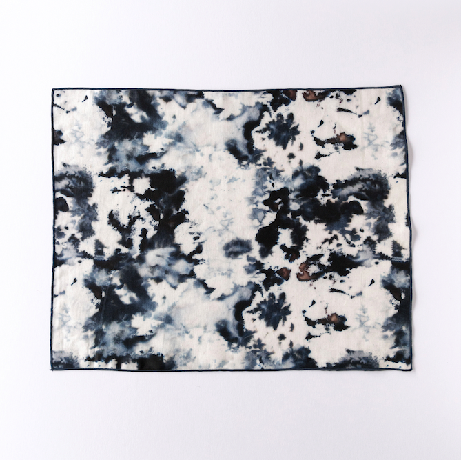 Grey Marble Linen Placemat