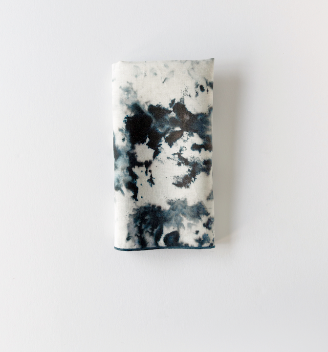 Grey Marble Linen Dinner Napkin