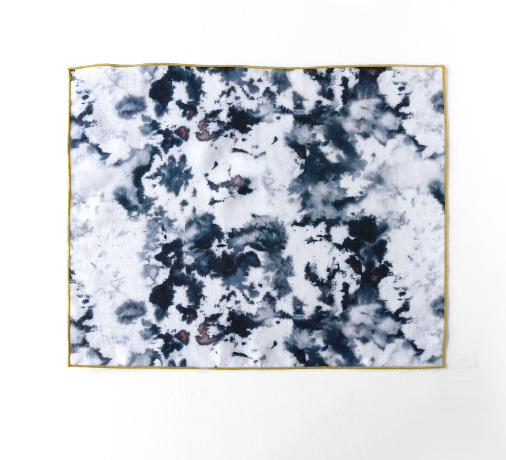 Grey Marble Linen Placemat