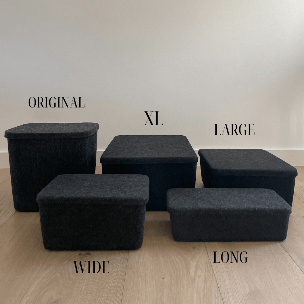 The Sculpted Bin – Large | Structured Felt Storage