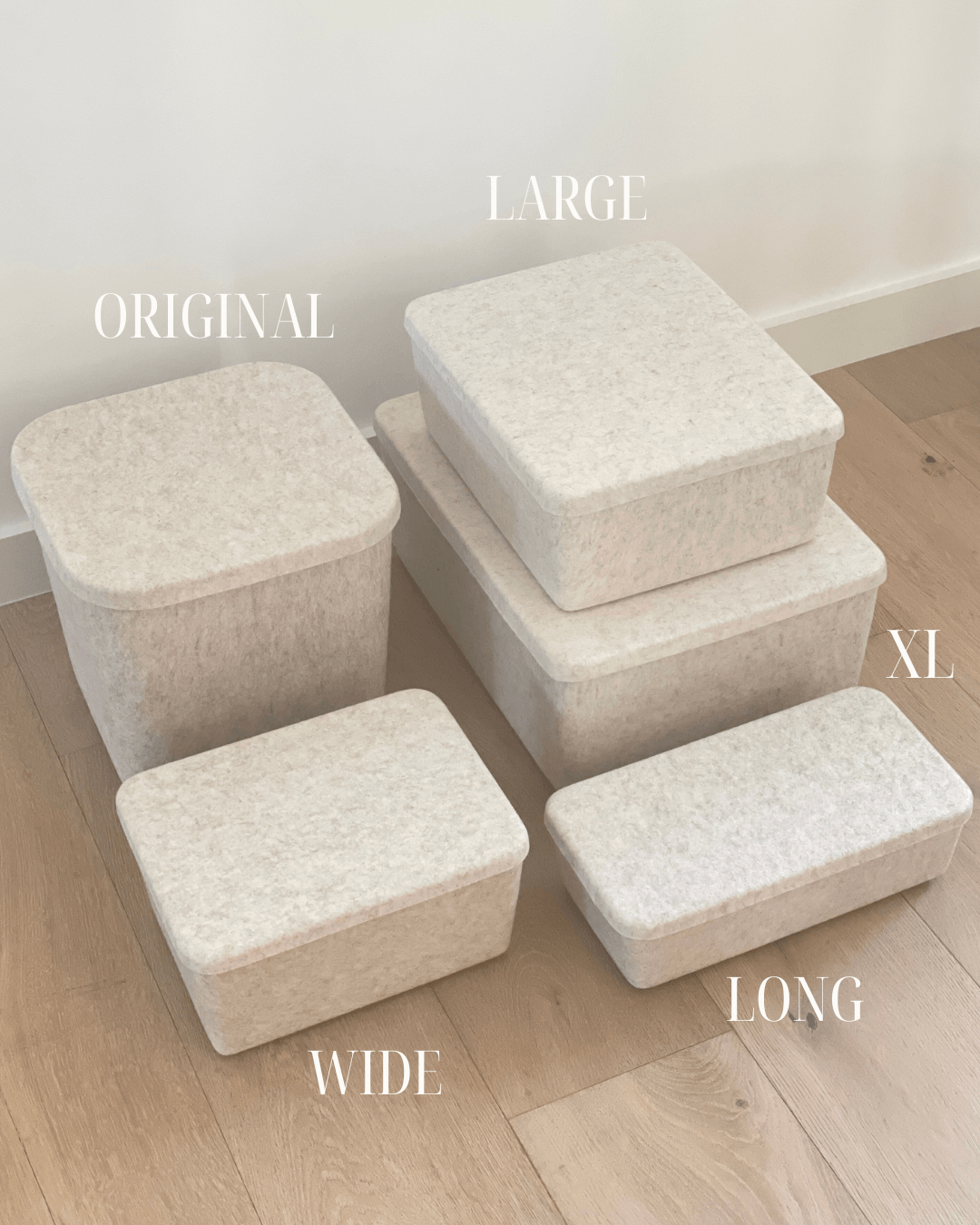 The Sculpted Bin – Large | Structured Felt Storage