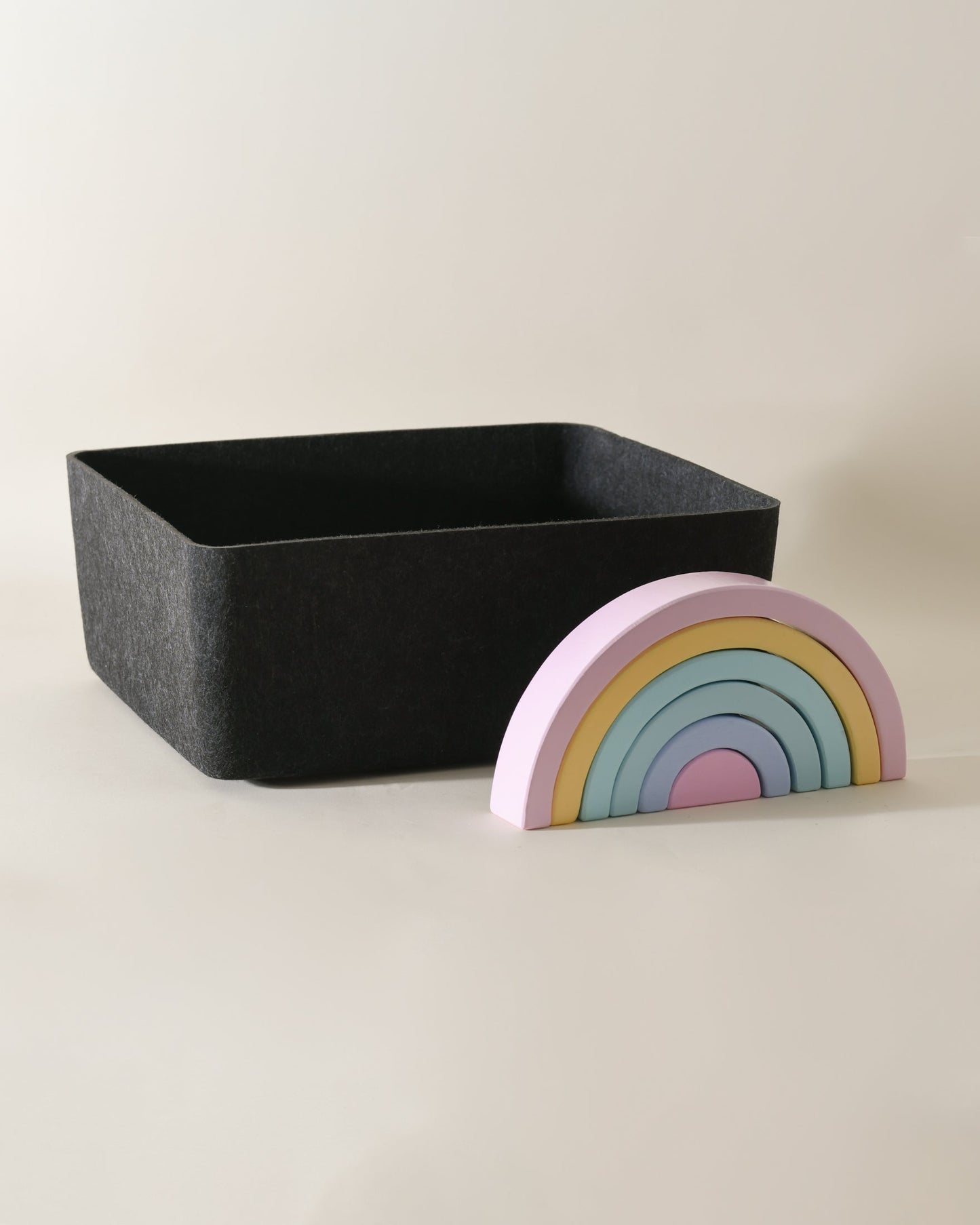 The Sculpted Bin – Large | Structured Felt Storage