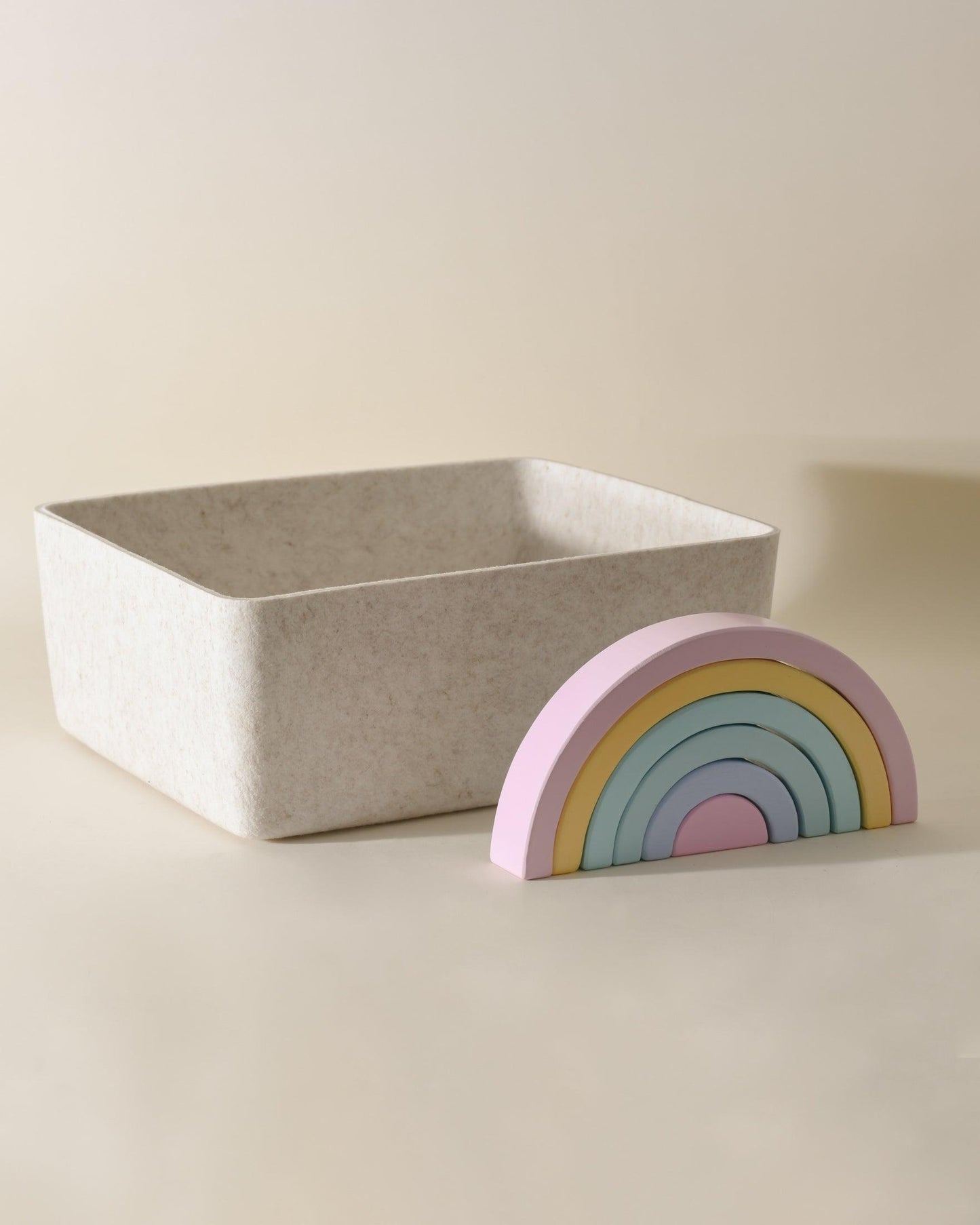 The Sculpted Bin – Large | Structured Felt Storage