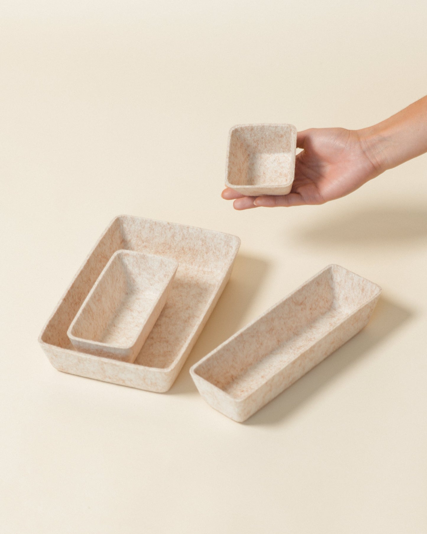 Modular Felt Drawer Organizer Set – Minimal Storage System