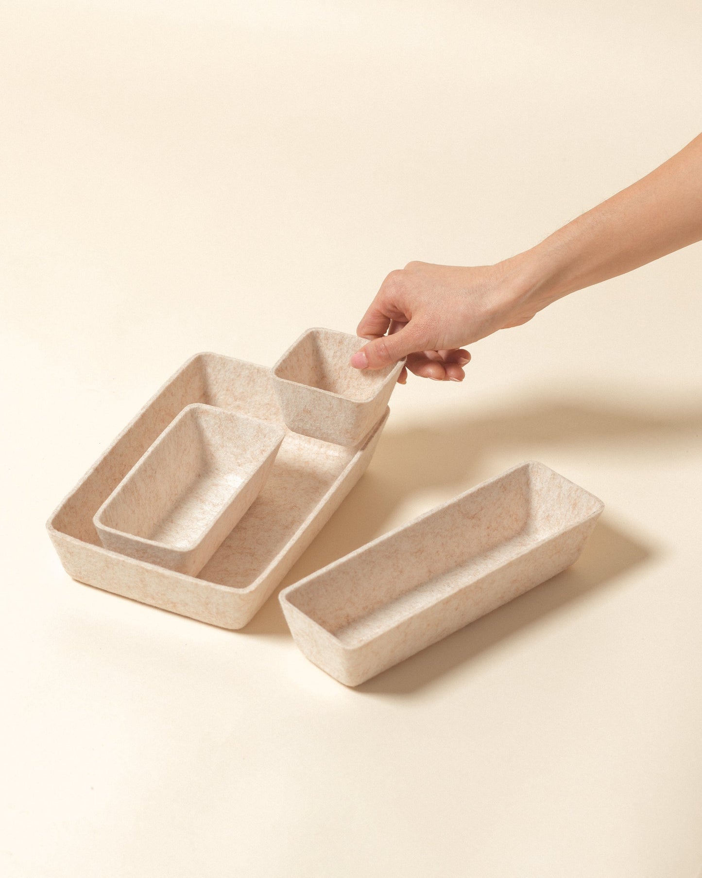 Modular Felt Drawer Organizer Set – Minimal Storage System