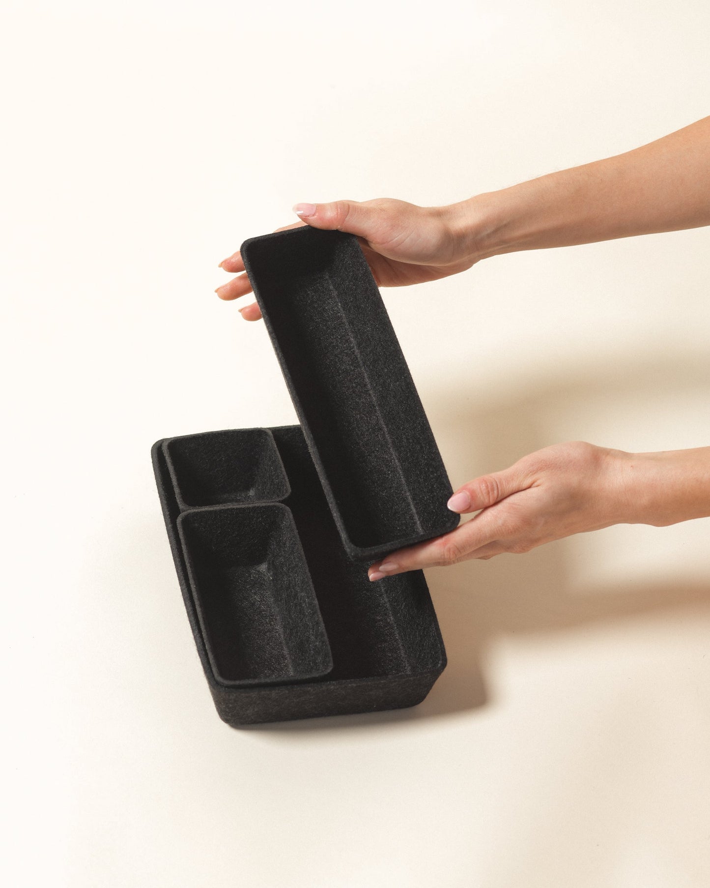 Modular Felt Drawer Organizer Set – Minimal Storage System