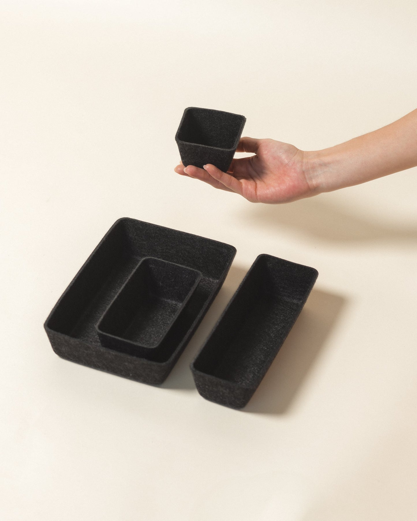 Modular Felt Drawer Organizer Set – Minimal Storage System