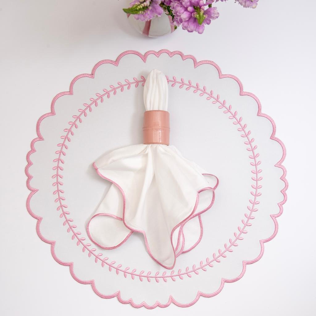 Wave Trim Cotton Napkin
