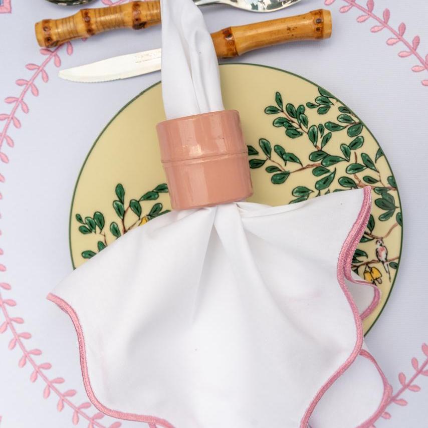 Wave Trim Cotton Napkin