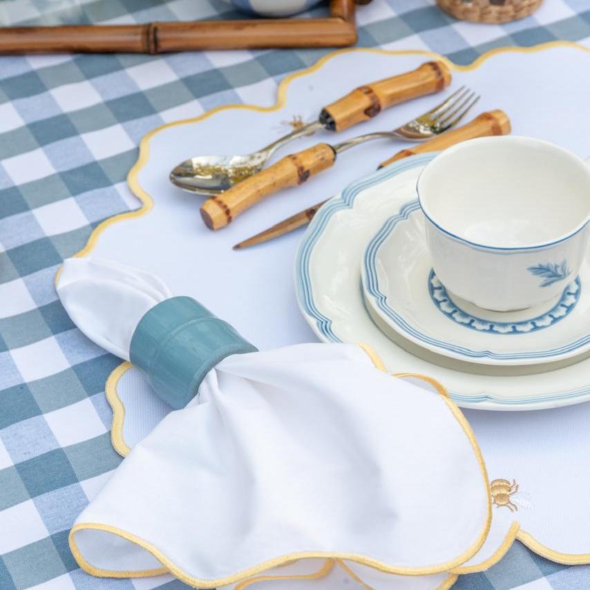 Wave Trim Cotton Napkin