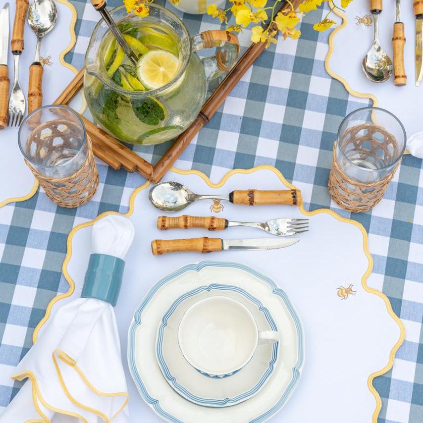 Wave Trim Cotton Napkin