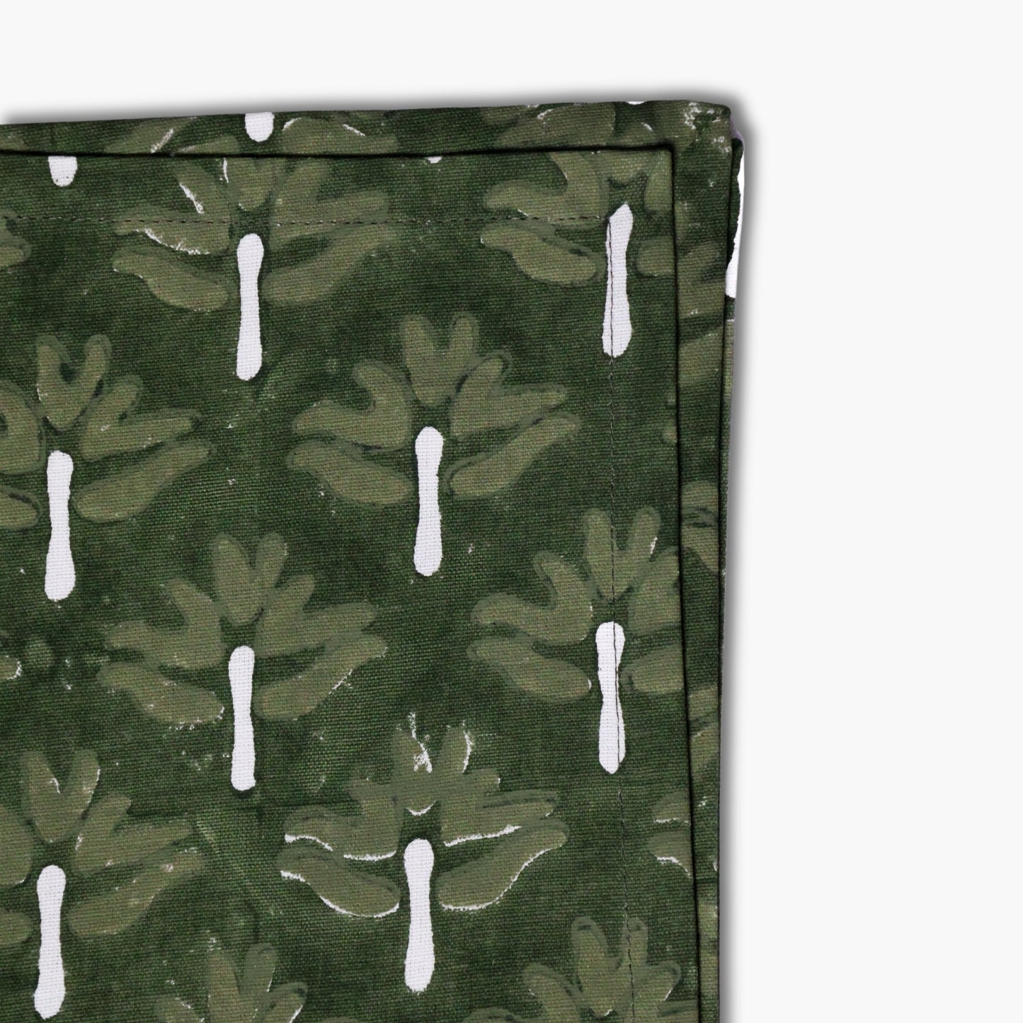 Zeenat Linen Napkins — Chive, Set of 2