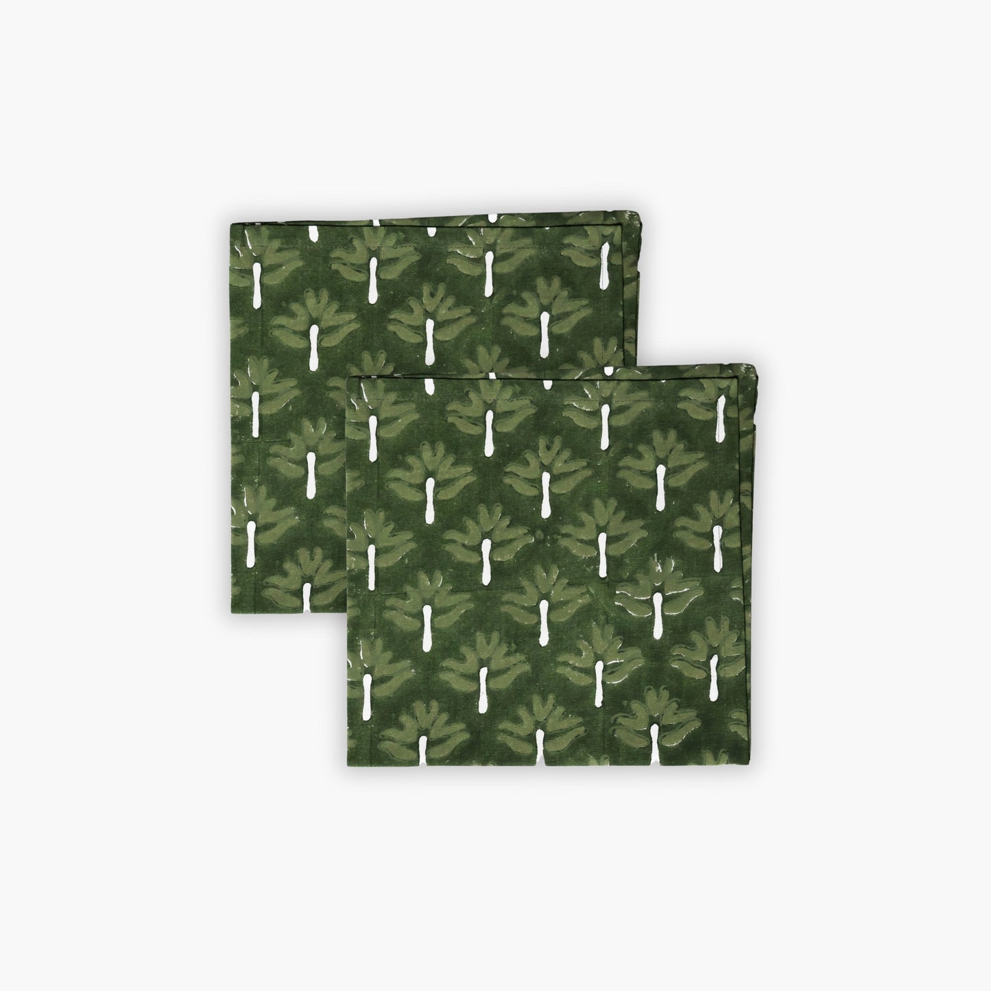 Zeenat Linen Napkins — Chive, Set of 2