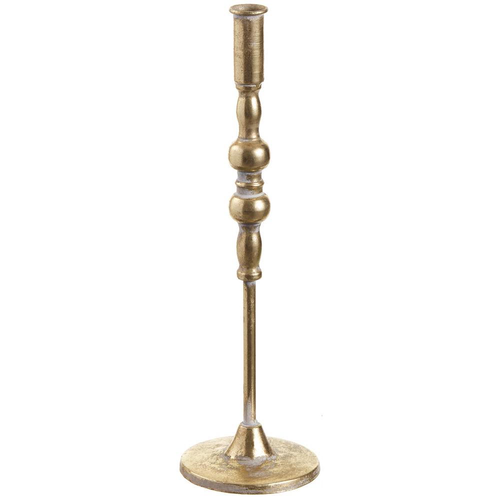 Antique Gold Taper Candle Holder