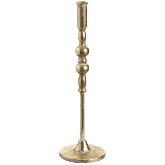 Antique Gold Taper Candle Holder