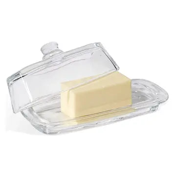 Classic Glass Butter Dish with Lid