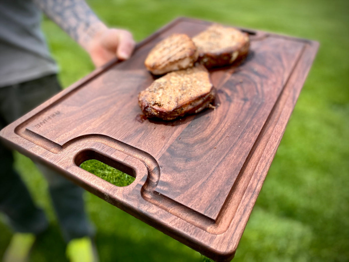Reversible Cutting Board with Handles, 18 x 12