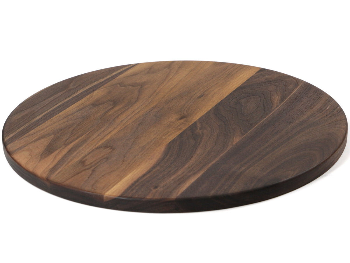 Round Cheese Board, 18 inch Walnut or Maple
