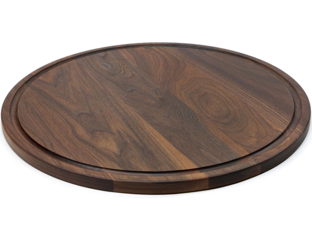 Round Cheese Board, 18 inch Walnut or Maple