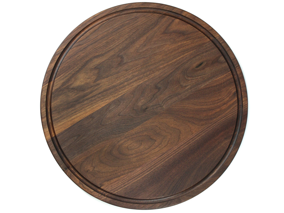 Round Cheese Board, 18 inch Walnut or Maple