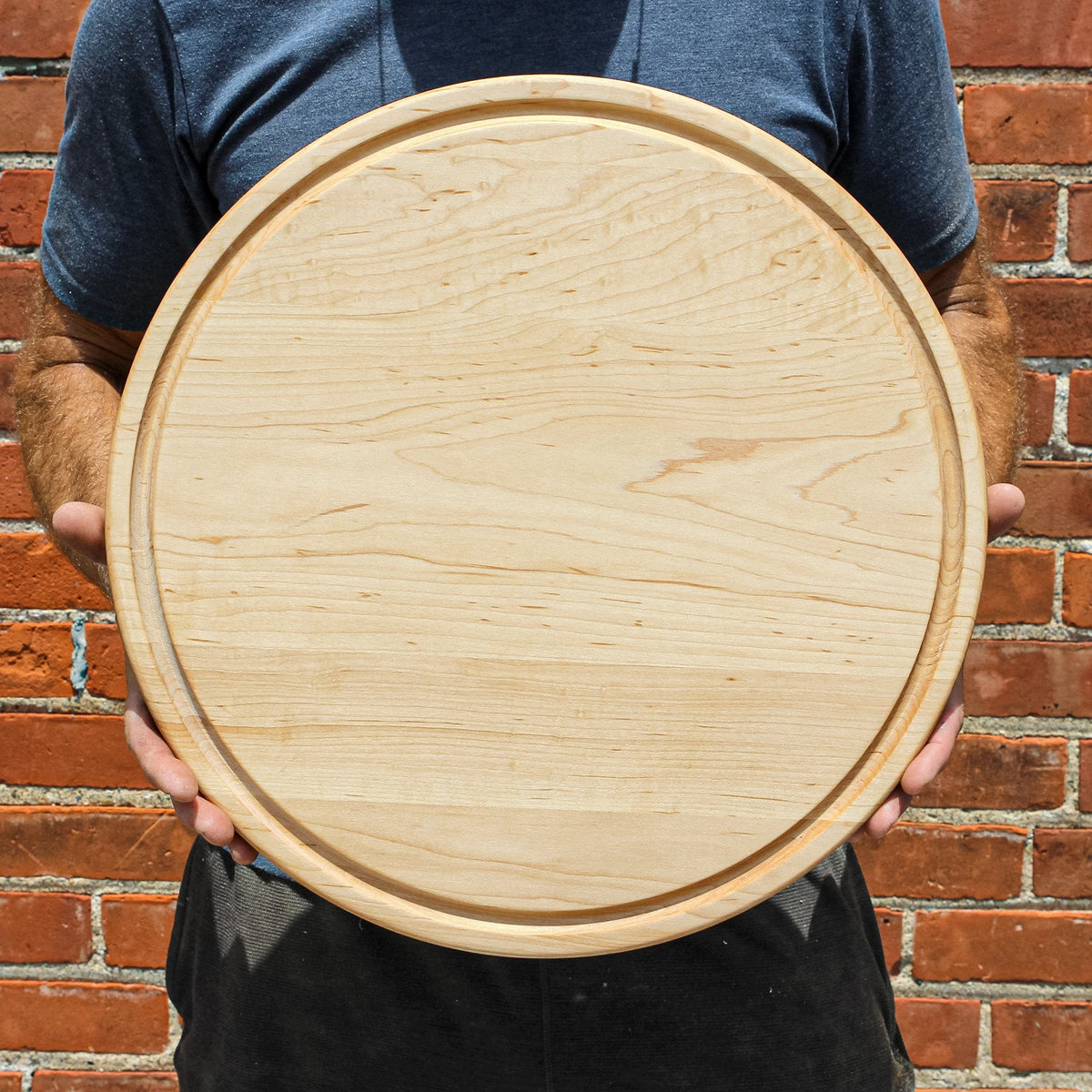 Round Cheese Board, 18 inch Walnut or Maple